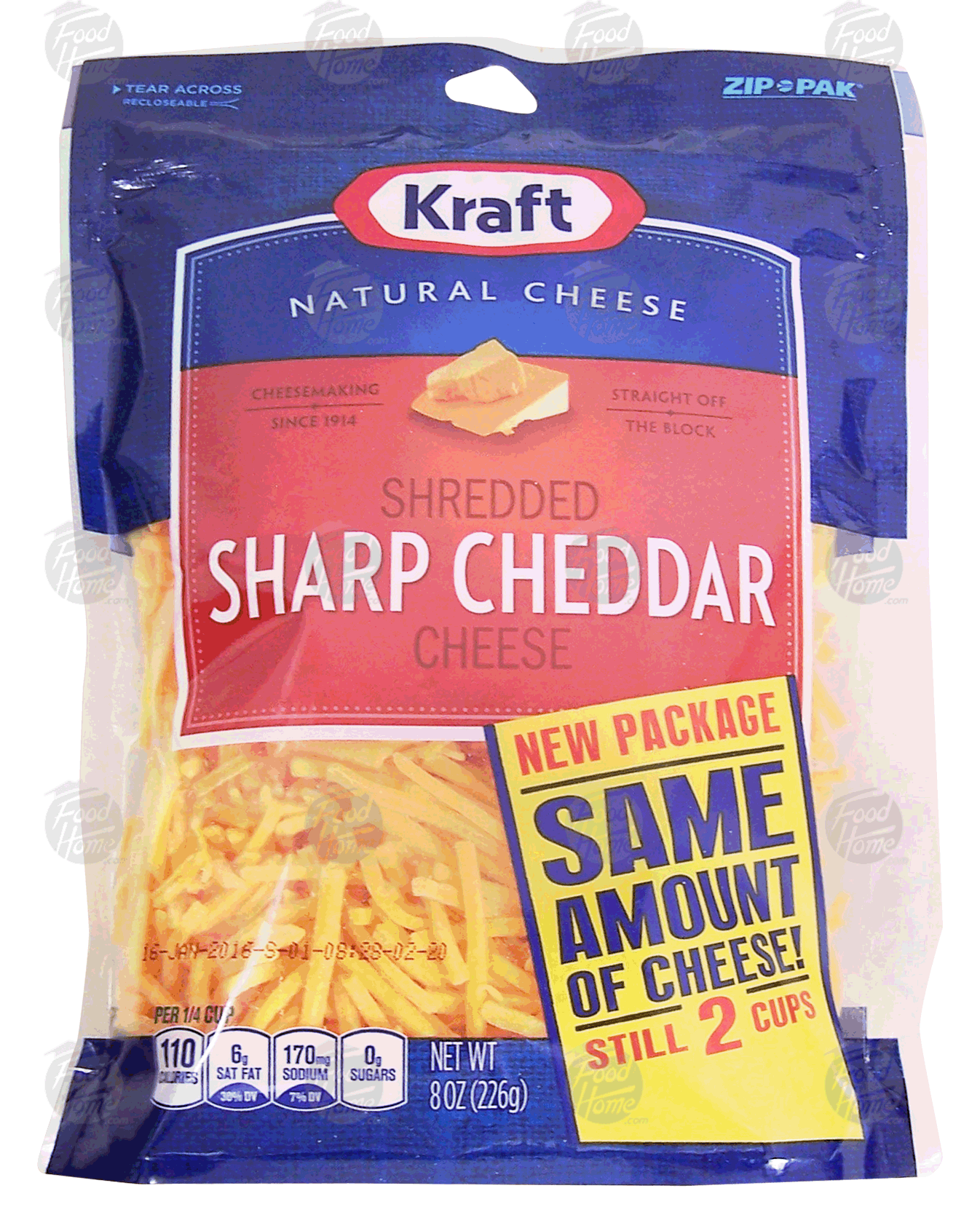 Kraft Natural Cheese shredded sharp cheddar cheese Full-Size Picture